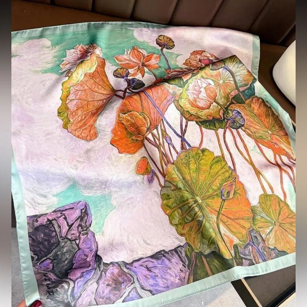 Boho flower scarf S77